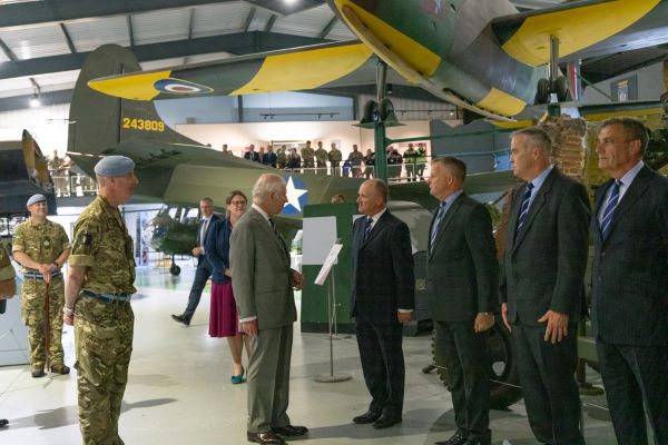 HM King Charles Unveils new Apache AH Mk.1 at the Army Flying Museum