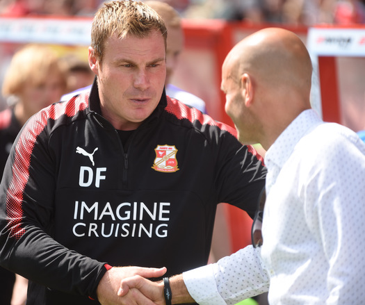 Swindon Town boss David Flitcroft is 