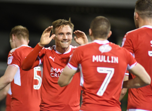 Swindon Town's Matt Taylor is 