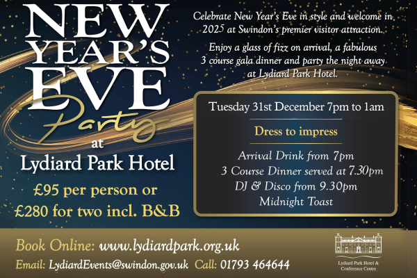 New Year’s Eve Party at Lydiard Park Hotel