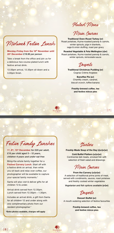 Festive Lunches at The DoubleTree By Hilton Swindon