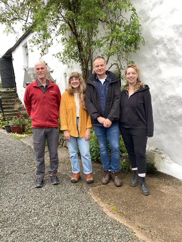 From left to right: Michael Venus (previous owner and director), Rachel Rudd (Brush Maker and Director), Craig Morton (Head Brush Maker and Director) and Charlotte Wormley-Healing (Trustee and Manager)