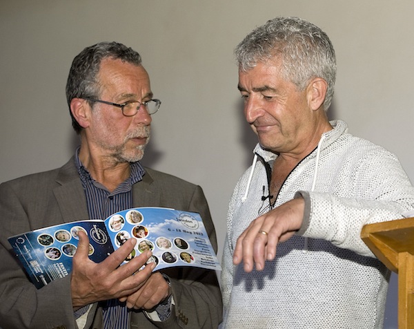 Matt Holland with Tony Juniper